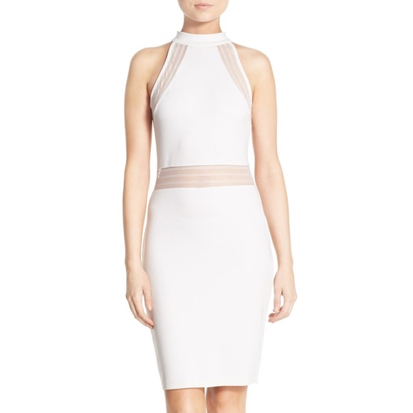 NWT French Connection White Mesh Dress - Picture 1 of 4